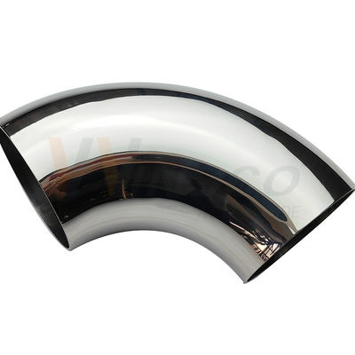 AISI 201 304 316 Mirror Satin 76.2mm 3 Inch OD Stainless Steel Handrail Elbow 1.2mm-2.0mm Thick