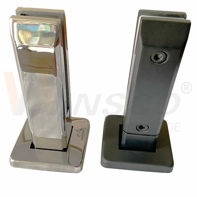 SUS 304 316 Hairline Black Matte Mirror Surface Stainless Steel Swimming Pool Glass Spigot For 12mm 24mm  Glass