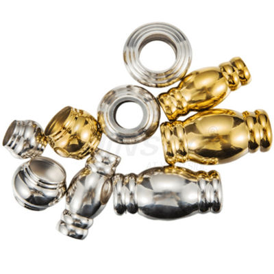 Mirror Silver Gold Inox Railing Accessories SS 201 304 Stainless Steel Bamboo Joint Connector For 19mm Handrail Pipe
