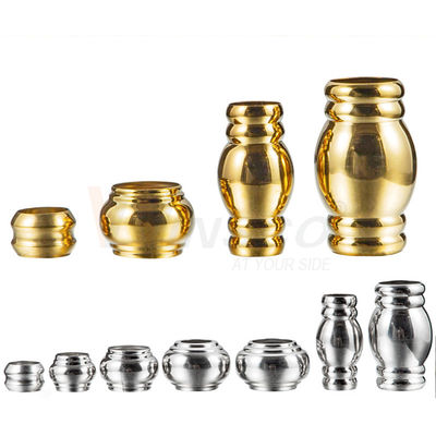 Mirror Silver Gold Inox Railing Accessories SS 201 304 Stainless Steel Bamboo Joint Connector For 19mm Handrail Pipe