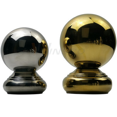 TP 201 304 Inox Balustrade Accessories Gold Mirror Railing Balls Sliver Stainless Steel Armrest Ball For Round Tube