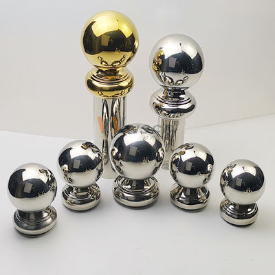 TP 201 304 Inox Balustrade Accessories Gold Mirror Railing Balls Sliver Stainless Steel Armrest Ball For Round Tube