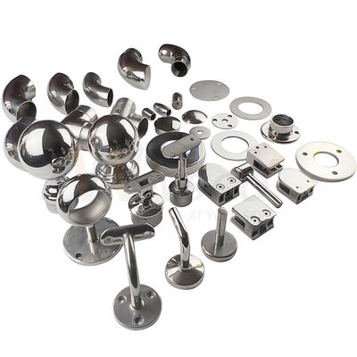 Stainless Steel Stair Balustrade Fittings & Glass Handrail Components