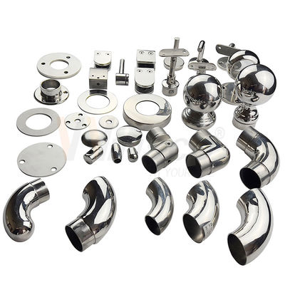 Stainless Steel Stair Balustrade Fittings & Glass Handrail Components