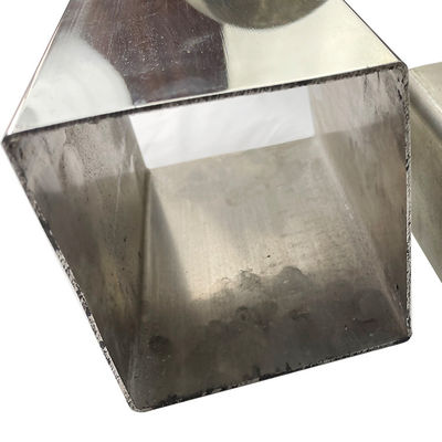 Lower Cost 201 304 316 Grade Inox Square Tube Mirror Stain Finished 200mmx200mm Large Size Stainless Steel Pipe