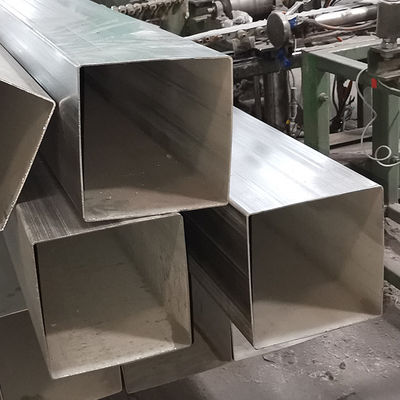 Lower Cost 201 304 316 Grade Inox Square Tube Mirror Stain Finished 200mmx200mm Large Size Stainless Steel Pipe