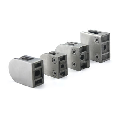 Stainless Steel Square Glass Clamp for Railing and Balustrade with Corrosion Resistance