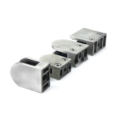 Stainless Steel Square Glass Clamp for Railing and Balustrade with Corrosion Resistance