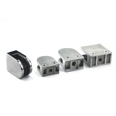 Stainless Steel Square Glass Clamp for Railing and Balustrade with Corrosion Resistance