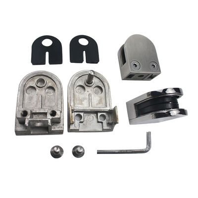 Stainless Steel Square Glass Clamp for Railing and Balustrade with Corrosion Resistance