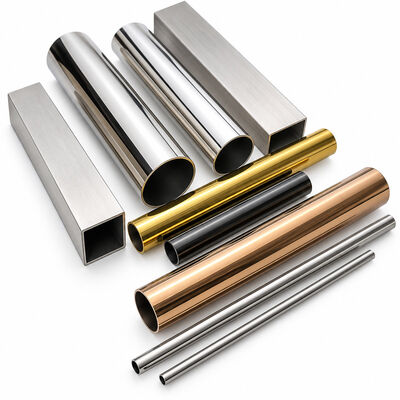 Colored Decorative Stainless Steel Round, Square & Rectangular Tubes