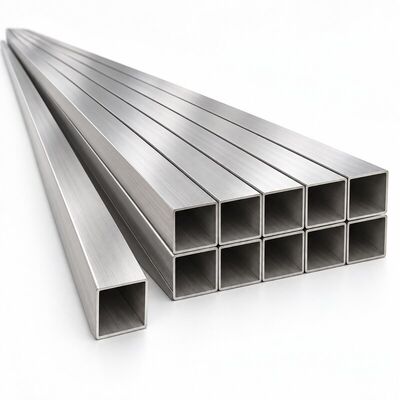 ASTM A554 Brushed Stainless Steel Square Tube 201 304 316 Decorative Inox Hollow Section for Railings and Architecture