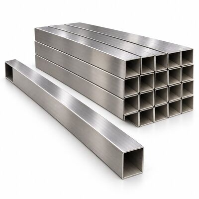 ASTM A554 Brushed Stainless Steel Square Tube 201 304 316 Decorative Inox Hollow Section for Railings and Architecture