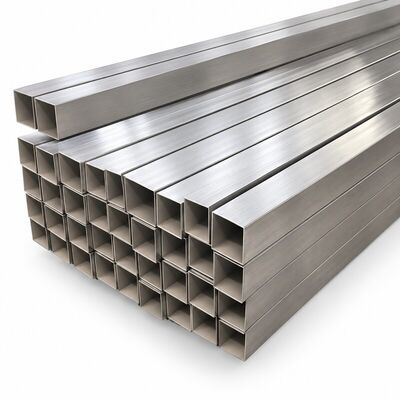 ASTM A554 Brushed Stainless Steel Square Tube 201 304 316 Decorative Inox Hollow Section for Railings and Architecture