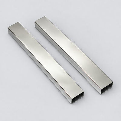8K Mirror Polished Stainless Steel Rectangular Tube for Glass Railing