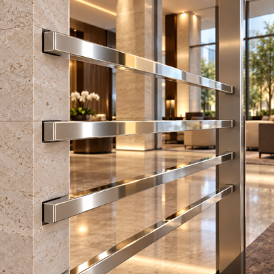 8K Mirror Polished Stainless Steel Rectangular Tube for Glass Railing
