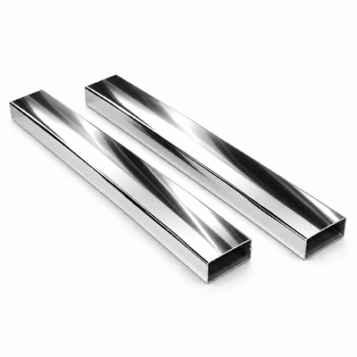 8K Mirror Polished Stainless Steel Rectangular Tube SS201 SS304 SS316 for Glass Railing and Architectural Decoration