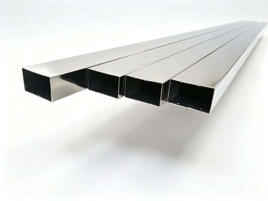 AISI 304 Stainless Steel Rectangular Tubing, Welded Rectangle Inox Tube For Construction & Decoration