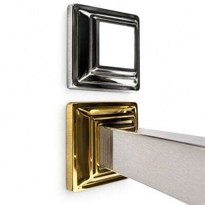201/304 Stainless Steel Square Post Base Covers for Saudi Arabia – Silver & Gold