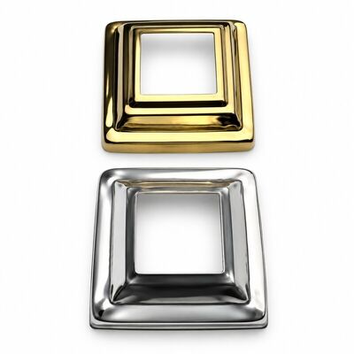 201 304 Grade Inox Handrail Accessories Silver Gold Stainless Steel Balcony Railing Base Cover For Square Post