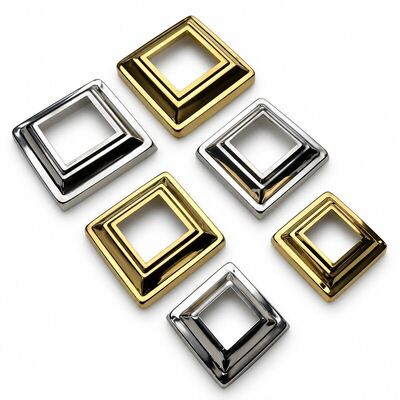 201 304 Grade Inox Handrail Accessories Silver Gold Stainless Steel Balcony Railing Base Cover For Square Post