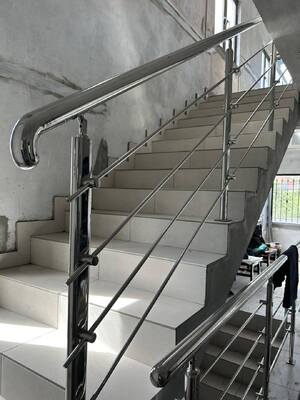 SS304 SS316 Stainless Steel Stair Handrail Elbow Connector