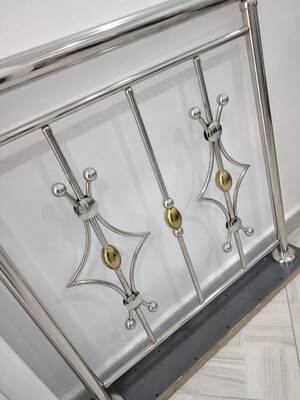 Mirror Silver Gold Inox Railing Accessories SS 201 304 Stainless Steel Bamboo Joint Connector For 19mm Handrail Pipe