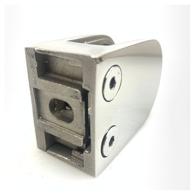 D Shape Inox Stair Clip Grade 304 316 Stainless Steel Glass Clamp For 38.1mm 42.4mm 48.3mm 2'' Round Railing