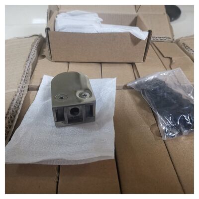 D Shape Inox Stair Clip Grade 304 316 Stainless Steel Glass Clamp For 38.1mm 42.4mm 48.3mm 2'' Round Railing