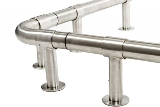 SS 201 304 316 Mirror 0.8mm-3.0mm Thickness 2'' Stainless Steel Railing Pipe 50.8mm Satin Welded Inox Round Tube