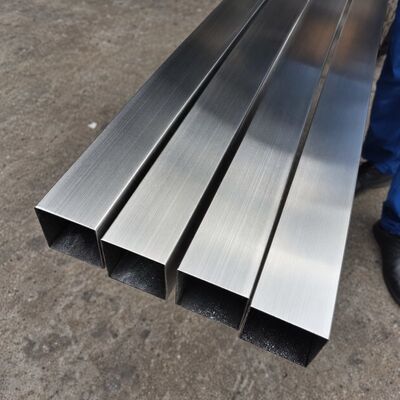 1.2mm-3.5mm Thickness Inox Square Pipe Mirror Satin Surface 50mmx50mm Stainless Steel Tube 201 304 316 Grade