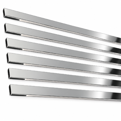 30x10mm SUS 304 316 201 8K Mirror Polished Stainless Steel Rectangular Tube for Bathroom Furniture