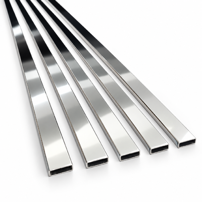 30x10mm SUS 304 316 201 8K Mirror Polished Stainless Steel Rectangular Tube for Bathroom Furniture