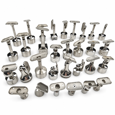 SS304 SS316 Stainless Steel Handrail Bracket, Adjustable Railing Support