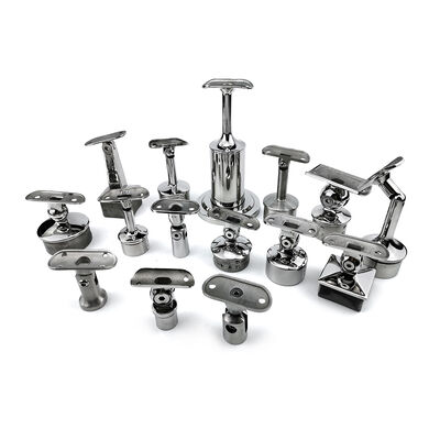 SS304 SS316 Stainless Steel Handrail Bracket, Adjustable Railing Support