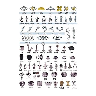 Stainless Steel Decorative Scrolls, Floral Ornaments & Railing Panels