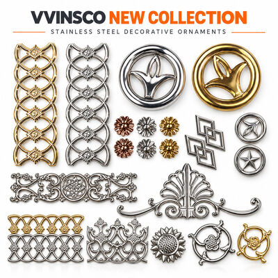 Stainless Steel Decorative Scrolls, Floral Ornaments & Railing Panels