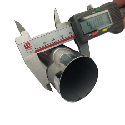 1 3/4" 44.5mm Stainless Steel Round Pipe 0.4-3.0mm Wall Thickness 600 Grit Satin Finish 304 Inox Tube, 201/316L Optional