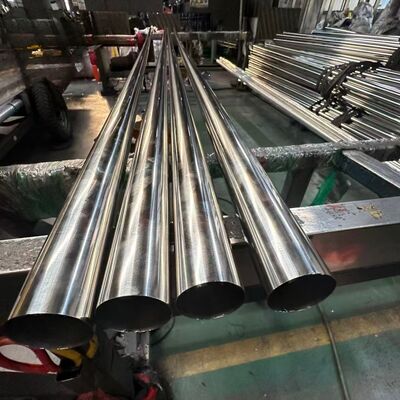 1 3/4" 44.5mm Stainless Steel Round Pipe 0.4-3.0mm Wall Thickness 600 Grit Satin Finish 304 Inox Tube, 201/316L Optional