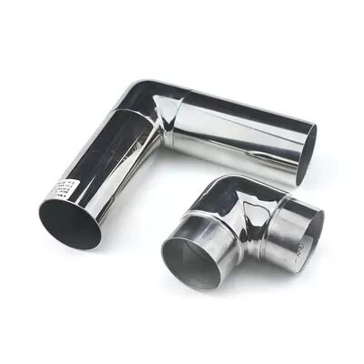 SS201, SS304 & SS316 Stainless Steel 90° Short Handrail Elbow for 25.4–50.8mm Round Tubes