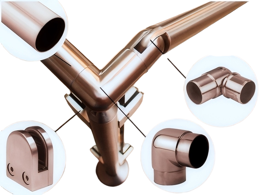 304/316 Stainless Steel Adjustable Handrail Elbow, Swivel Railing Tube Connector Fittings