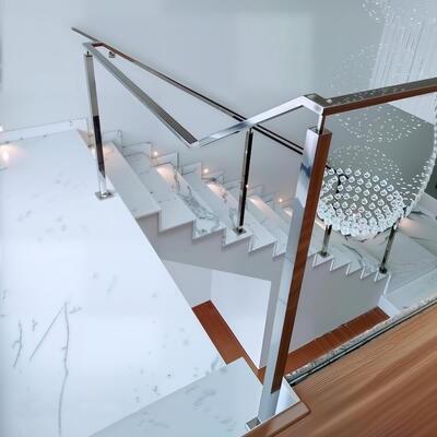 SS304 SS316 Stainless Steel Handrail Bracket, Adjustable Railing Support