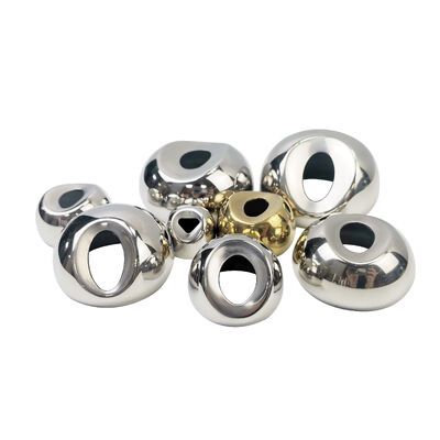 201/304 Stainless Steel Railing Ball Top Support with Socket, Perforated Handrail Ball