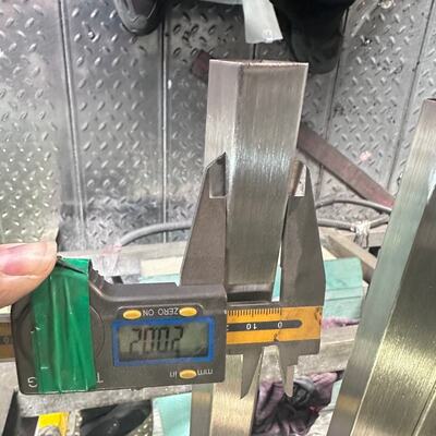 40×20mm Stainless Steel Rectangular Tube with 180G Hairline Finish in SS201 304 316 Grade