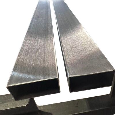 40×20mm Stainless Steel Rectangular Tube with 180G Hairline Finish in SS201 304 316 Grade