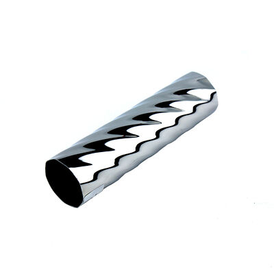 Twisted Embossed Stainless Steel Tube with Mirror Polish & PVD Coating for High Corrosion Resistance and Custom Lengths
