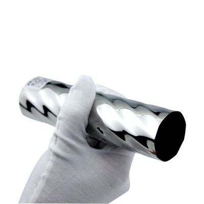Twisted Embossed Stainless Steel Tube with Mirror Polish & PVD Coating for High Corrosion Resistance and Custom Lengths
