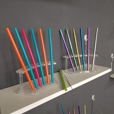 304 Stainless Steel Drinking Straws - Reusable Metal Straws with Custom Colors for Beverages