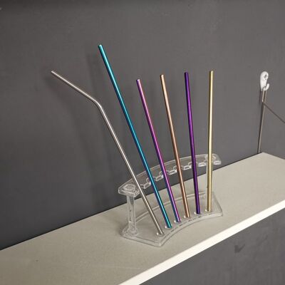 304 Stainless Steel Drinking Straws - Reusable Metal Straws with Custom Colors for Beverages