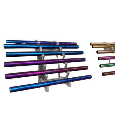 304 Stainless Steel Drinking Straws - Reusable Metal Straws with Custom Colors for Beverages